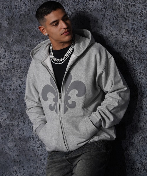 RIPPER(リッパー)の「【RIPPER】百合 ヘビーウェイト ジップパーカー / Lily Zip Hoodie(パーカー・メンズ・ブラック/スミクロ/グレー・S/M/L)」の10枚目の写真