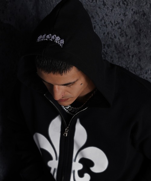 RIPPER(リッパー)の「【RIPPER】百合 ヘビーウェイト ジップパーカー / Lily Zip Hoodie(パーカー・メンズ・ブラック/スミクロ/グレー・S/M/L)」の19枚目の写真