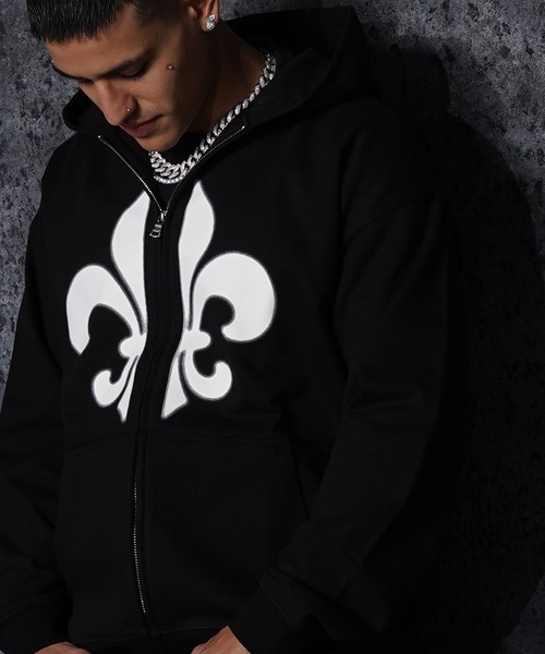 RIPPER(リッパー)の「【RIPPER】百合 ヘビーウェイト ジップパーカー / Lily Zip Hoodie(パーカー・メンズ・ブラック/スミクロ/グレー・S/M/L)」の21枚目の写真