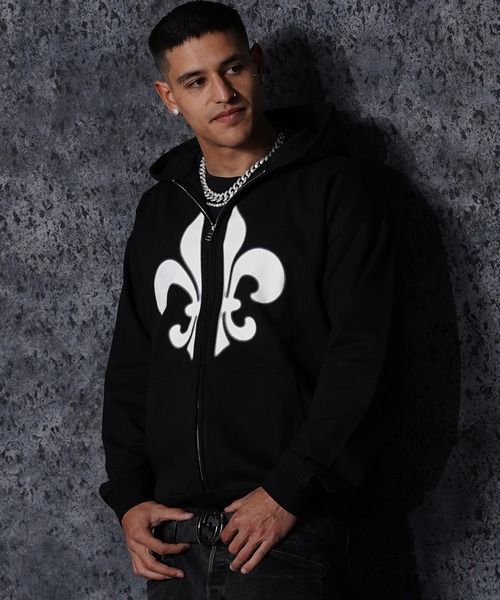 RIPPER(リッパー)の「【RIPPER】百合 ヘビーウェイト ジップパーカー / Lily Zip Hoodie(パーカー・メンズ・ブラック/スミクロ/グレー・S/M/L)」の20枚目の写真