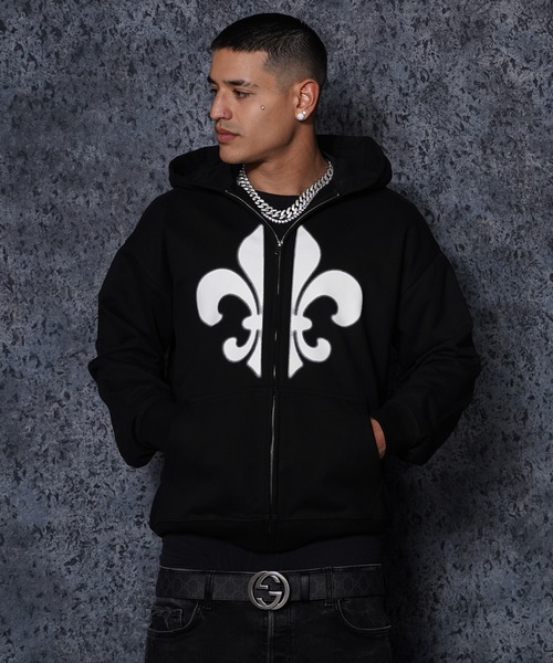 RIPPER(リッパー)の「【RIPPER】百合 ヘビーウェイト ジップパーカー / Lily Zip Hoodie(パーカー・メンズ・ブラック/スミクロ/グレー・S/M/L)」の22枚目の写真