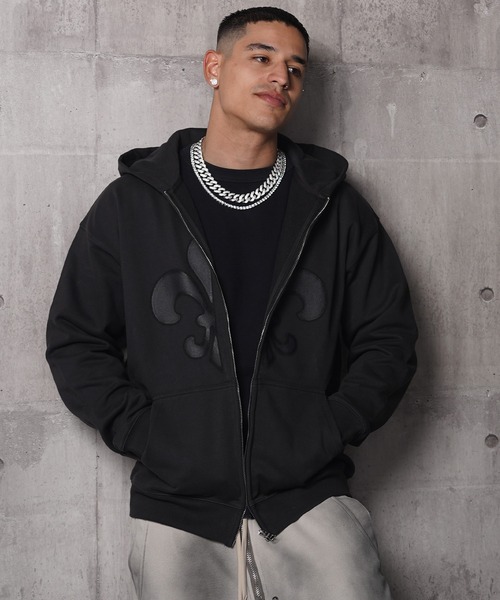 RIPPER】百合 ヘビーウェイト ジップパーカー / Lily Zip Hoodie