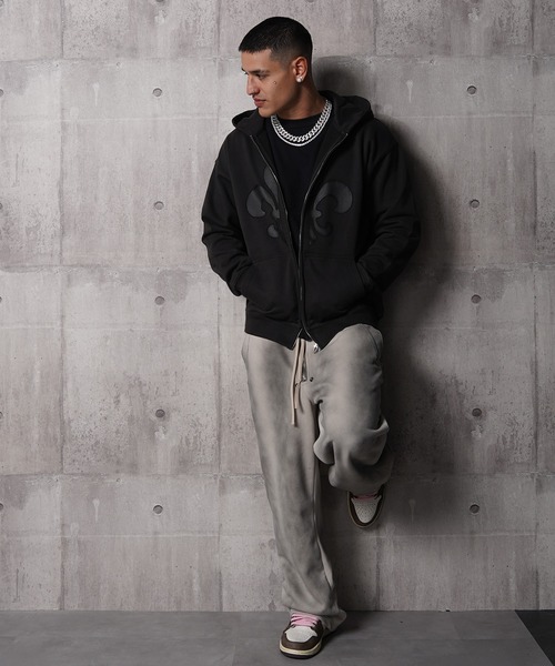 RIPPER(リッパー)の「【RIPPER】百合 ヘビーウェイト ジップパーカー / Lily Zip Hoodie(パーカー・メンズ・ブラック/スミクロ/グレー・S/M/L)」の13枚目の写真