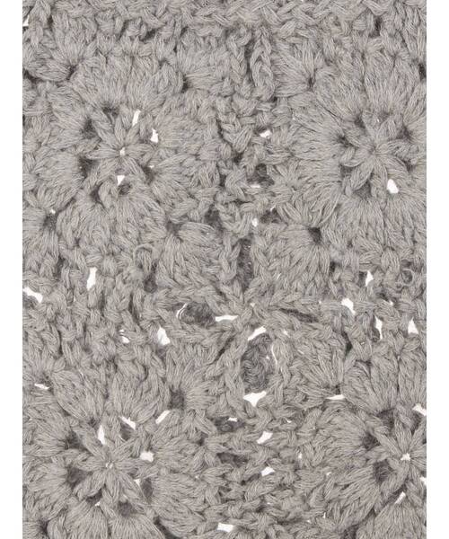 Ungrid(アングリッド)の「かぎ針編みニット帽(ニットキャップ/ビーニー・レディース・ブラック/グレー・FREE)」の12枚目の写真