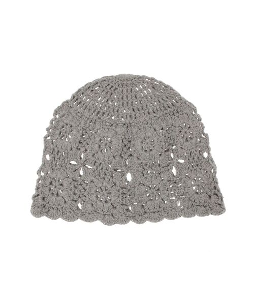 Ungrid(アングリッド)の「かぎ針編みニット帽(ニットキャップ/ビーニー・レディース・ブラック/グレー・FREE)」の14枚目の写真