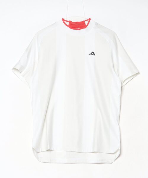 アディダス ゴルフ 白 モックネック ポロシャツ 半袖 サイズ XLサイズ adidas アディダス メンズ ゴルフウェア GOLF 半袖 モックネック