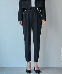 ERADIE（エラディエ）の「Pearl trim pants パールトリムパンツ（スラックス）」