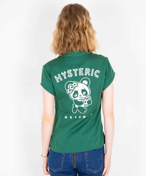 HYSTERIC GLAMOUR SPOOK SHOW刺繍 ボーリングシャツ グリーン 103648_db01.jpg?20250425194613