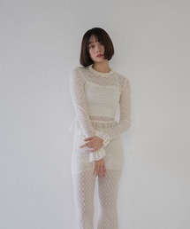 Uenui | hem frill lace tops(その他トップス)