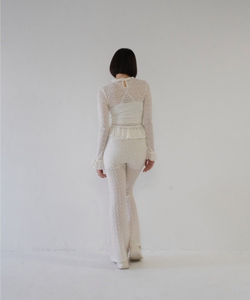 Uenui（ウニュイ）の「hem frill lace tops（その他トップス・レディース・ホワイト・FREE）」の6枚目の写真