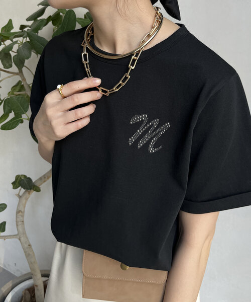 tシャツ 「WEB限定」ロゴブローチ風TEE レディース セール】【WEB限定】ロゴブローチ風TEE（Tシャツ/カットソー