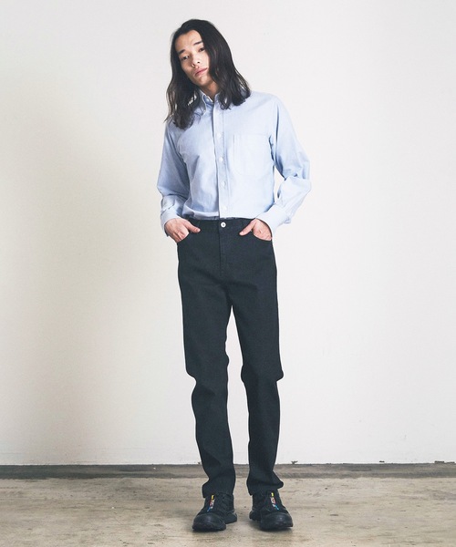 Magine（マージン）の「テーパードスキニーデニムパンツ（デニムパンツ・メンズ・ブラック/ワンウォッシュ・マルチサイズ）」の6枚目の写真