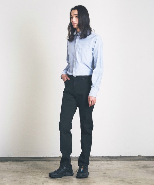 Magine（マージン）の「テーパードスキニーデニムパンツ（デニムパンツ・メンズ・ブラック/ワンウォッシュ・マルチサイズ）」の7枚目の写真