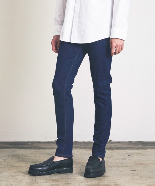 Magine（マージン）の「テーパードスキニーデニムパンツ（デニムパンツ・メンズ・ブラック/ワンウォッシュ・マルチサイズ）」の3枚目の写真