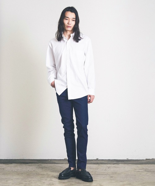 Magine（マージン）の「テーパードスキニーデニムパンツ（デニムパンツ・メンズ・ブラック/ワンウォッシュ・マルチサイズ）」の16枚目の写真