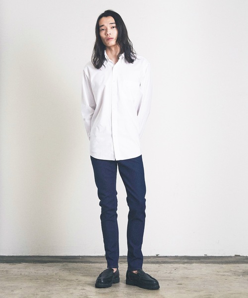 Magine（マージン）の「テーパードスキニーデニムパンツ（デニムパンツ・メンズ・ブラック/ワンウォッシュ・マルチサイズ）」の18枚目の写真