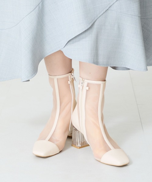 ORiental TRaffic（オリエンタルトラフィック）の「ビッグリボンチュールブーツ/56107（ブーツ・レディース・ベージュ・S/M/L/LL）」の22枚目の写真