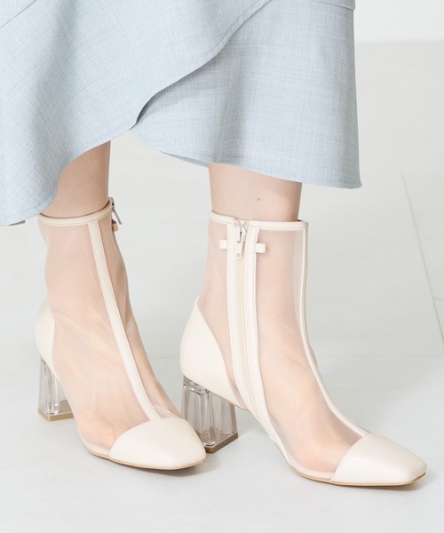 ORiental TRaffic（オリエンタルトラフィック）の「ビッグリボンチュールブーツ/56107（ブーツ・レディース・ベージュ・S/M/L/LL）」の21枚目の写真