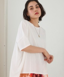 【接触冷感/UVカット】クリアクールワイドシルエットプルオーバー