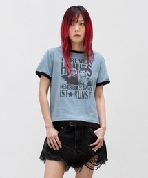 A'GEM/9 × .kom 『ISTKUNST/イストクンスト』 HOMIES BASIC RINGER TEE/ホーミーズ ベーシック リンガー TEE