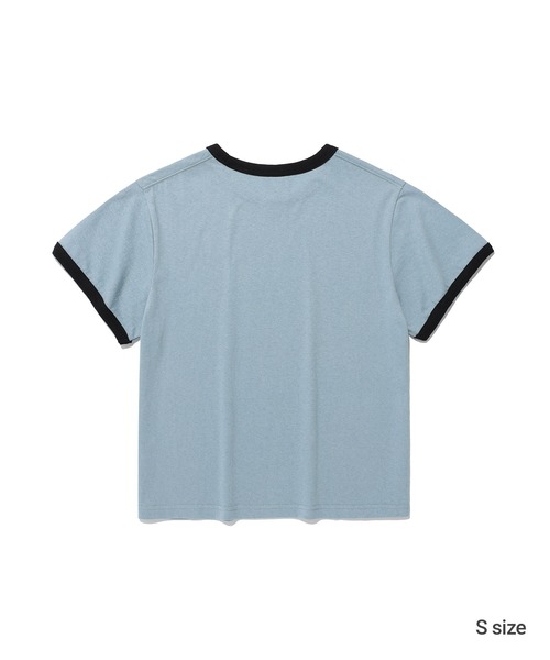 ISTKUNST(イストクンスト)の「A'GEM/9 × .kom 『ISTKUNST/イストクンスト』 HOMIES BASIC RINGER TEE/ホーミーズ ベーシック リンガー TEE(Tシャツ/カットソー・レディース・ブルー/ホワイト・S)」の20枚目の写真