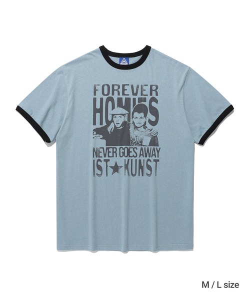 ISTKUNST(イストクンスト)の「A'GEM/9 × .kom 『ISTKUNST/イストクンスト』 HOMIES BASIC RINGER TEE/ホーミーズ ベーシック リンガー TEE(Tシャツ/カットソー・レディース・ブルー/ホワイト・S)」の21枚目の写真