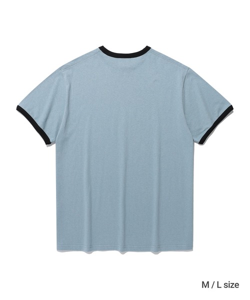 ISTKUNST(イストクンスト)の「A'GEM/9 × .kom 『ISTKUNST/イストクンスト』 HOMIES BASIC RINGER TEE/ホーミーズ ベーシック リンガー TEE(Tシャツ/カットソー・レディース・ブルー/ホワイト・S)」の22枚目の写真