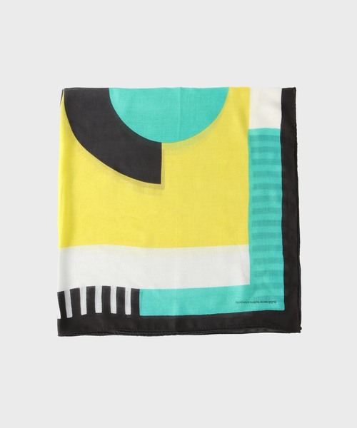 SUBLIME(サブライム)の「【SUBLiME/サブライム】 PATTERN BIG SCARF / パターンビックスカーフ(バンダナ/スカーフ・メンズ・ネイビー/ベージュ/イエロー/ブルー系その他/ブラウン・FREE)」の5枚目の写真
