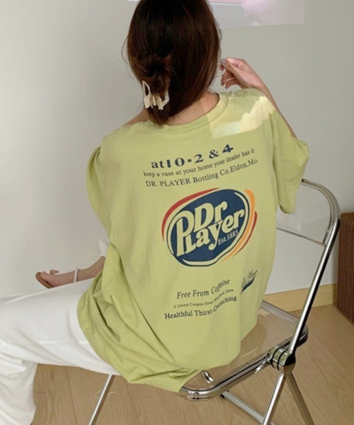 MASHIRO(マシロ)の「【MASHIRO】カラーBIGTシャツ Dr Player(MA/EK107)(Tシャツ/カットソー・メンズ・ブラック/パープル/ホワイト/グリーン・FREE)」の12枚目の写真