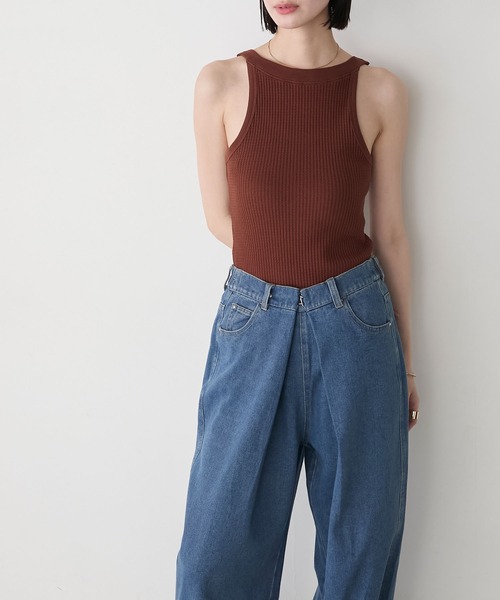トップス Hanta ショルダーカットトップス＆スカパンスウェット | ファッション