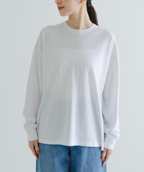 URBAN RESEARCH（アーバンリサーチ）の「コットンロングスリーブカットソー（Tシャツ/カットソー・レディース・オフホワイト・FREE）」の3枚目の写真