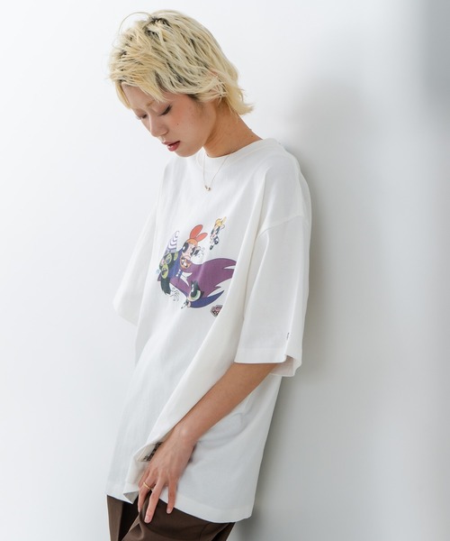 DISCUS(ディスカス)の「【DISCUS/ディスカス】THE POWERPUFF GIRLS/パワーパフ ガールズ プリントTシャツ(Tシャツ/カットソー・レディース・ホワイト系その他2/ブラック系その他/ブラック系その他2/ホワイト系その他・MEDIUM/LARGE)」の5枚目の写真