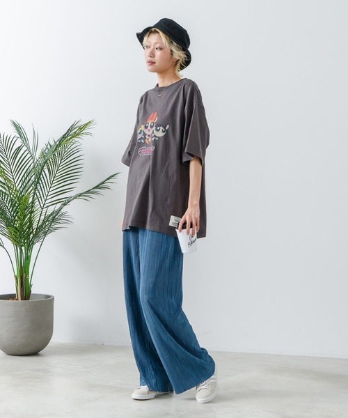 DISCUS(ディスカス)の「【DISCUS/ディスカス】THE POWERPUFF GIRLS/パワーパフ ガールズ プリントTシャツ(Tシャツ/カットソー・レディース・ホワイト系その他2/ブラック系その他/ブラック系その他2/ホワイト系その他・MEDIUM/LARGE)」の7枚目の写真