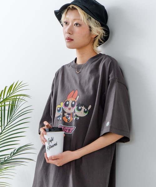 DISCUS(ディスカス)の「【DISCUS/ディスカス】THE POWERPUFF GIRLS/パワーパフ ガールズ プリントTシャツ(Tシャツ/カットソー・レディース・ホワイト系その他2/ブラック系その他/ブラック系その他2/ホワイト系その他・MEDIUM/LARGE)」の10枚目の写真