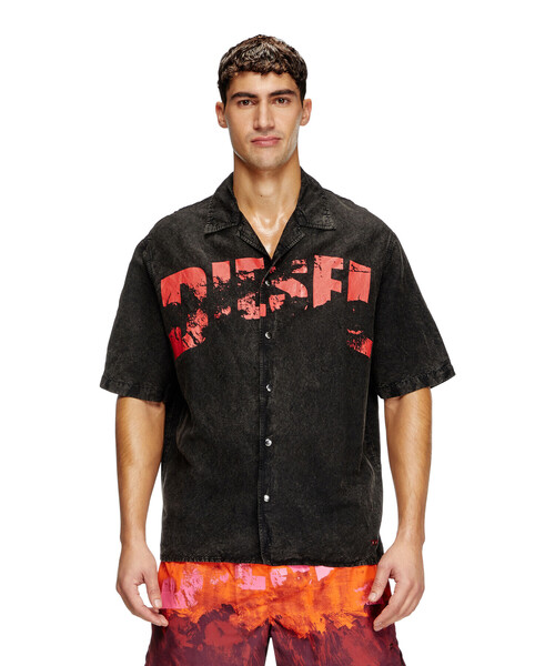 DIESEL（ディーゼル）の「メンズ 半袖シャツ CHARLES-D-POP（シャツ/ブラウス・メンズ・ブラック/レッド・MEDIUM/X-LARGE/LARGE/XX-LARGE/SMALL）」の10枚目の写真