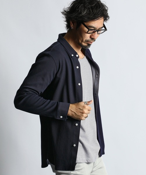 セール】COOLFIBER PLATING KANOKO SHIRT：速乾・防シワ