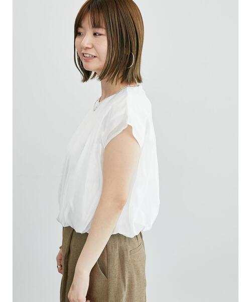 Lugnoncure（ルノンキュール）の「裾バルーントップス《2025summer catalog item》（シャツ/ブラウス・レディース・オフホワイト/ブラック/ベージュ・F）」の15枚目の写真