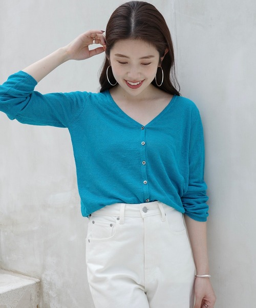 アニオナ AGNONA カシミアニットカーディガン AGNONA アニオナ