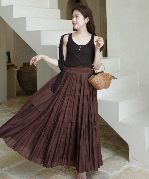 anuans（アニュアンス）の「Italy Linenベーシックニットカーディガン（カーディガン/ボレロ・レディース・ホワイト/オレンジ/ブラウン/ベージュ/ターコイズブルー・FREE）」の17枚目の写真