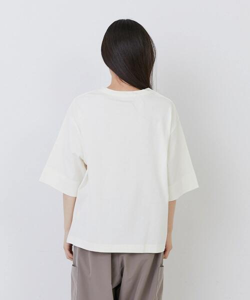conges payes ADIEU TRISTESSE（コンジェ ペイエ アデュートリステス）の「文房具プリントTシャツ（Tシャツ/カットソー・レディース・キナリ/ベージュ/ブルーグレー・FREE）」の22枚目の写真