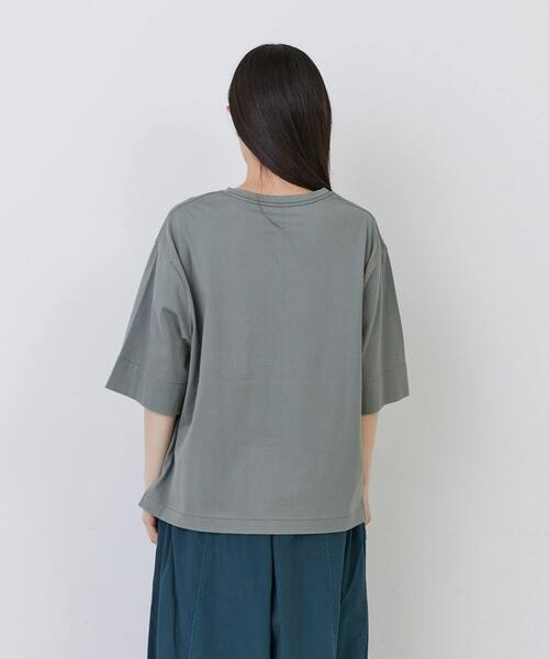 conges payes ADIEU TRISTESSE（コンジェ ペイエ アデュートリステス）の「文房具プリントTシャツ（Tシャツ/カットソー・レディース・キナリ/ベージュ/ブルーグレー・FREE）」の15枚目の写真