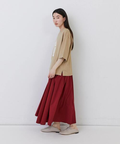 conges payes ADIEU TRISTESSE（コンジェ ペイエ アデュートリステス）の「文房具プリントTシャツ（Tシャツ/カットソー・レディース・キナリ/ベージュ/ブルーグレー・FREE）」の13枚目の写真