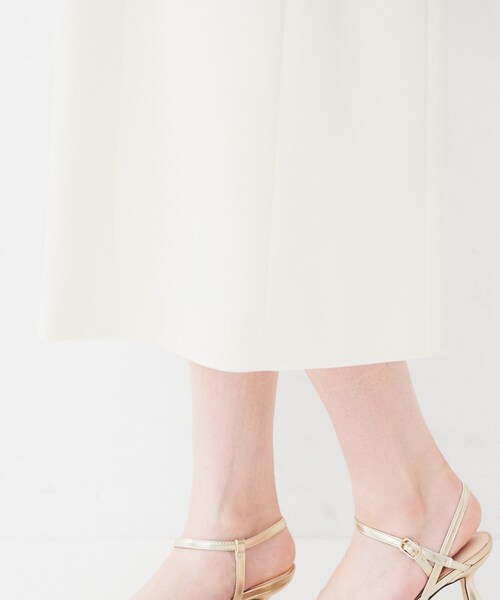 UNTITLED(アンタイトル)の「【きれいめ/上品/夏ワンピ】アシメネックワンピース(ワンピース・レディース・アイボリー/チャコールグレー・00/01/02/03/04/42/44/46/48/50)」の4枚目の写真