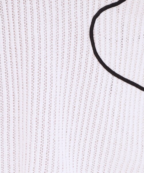 Cutie Blonde（キューティーブロンド）の「柄コード刺繍アソート メッシュ2WAYカーデ（カーディガン/ボレロ・レディース・ブルー系2/ブラック系1/ホワイト系1・04/03/02/01）」の10枚目の写真