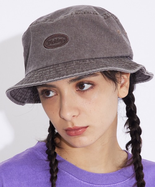 Dickies(ディッキーズ)の「【DICKIES / ディッキーズ】コットンバケットハット / コットン / バケハ / ヴィンテージ調(ハット・レディース・ブルー/アイボリー/ブラック/ブラウン/グリーン・フリー)」の4枚目の写真