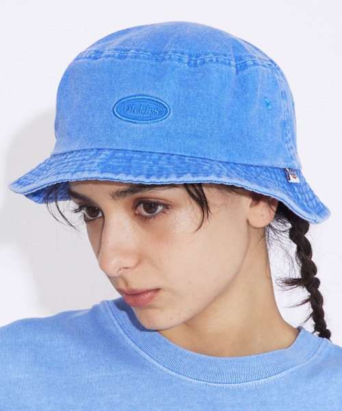 Dickies(ディッキーズ)の「【DICKIES / ディッキーズ】コットンバケットハット / コットン / バケハ / ヴィンテージ調(ハット・レディース・ブルー/アイボリー/ブラック/ブラウン/グリーン・フリー)」の1枚目の写真