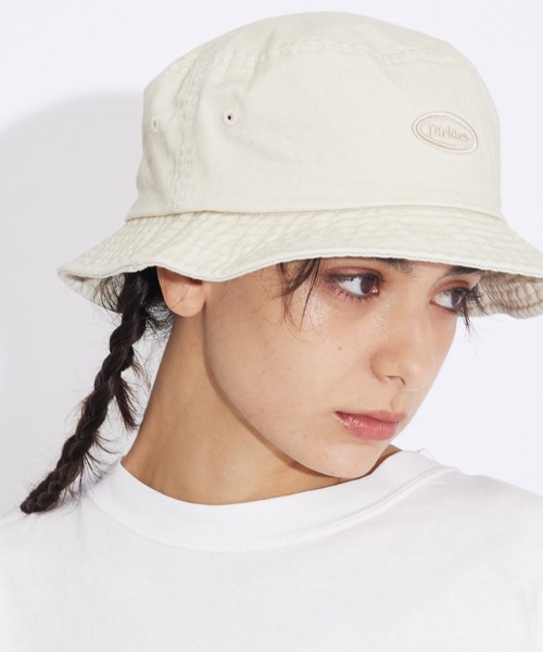 Dickies(ディッキーズ)の「【DICKIES / ディッキーズ】コットンバケットハット / コットン / バケハ / ヴィンテージ調(ハット・レディース・ブルー/アイボリー/ブラック/ブラウン/グリーン・フリー)」の2枚目の写真