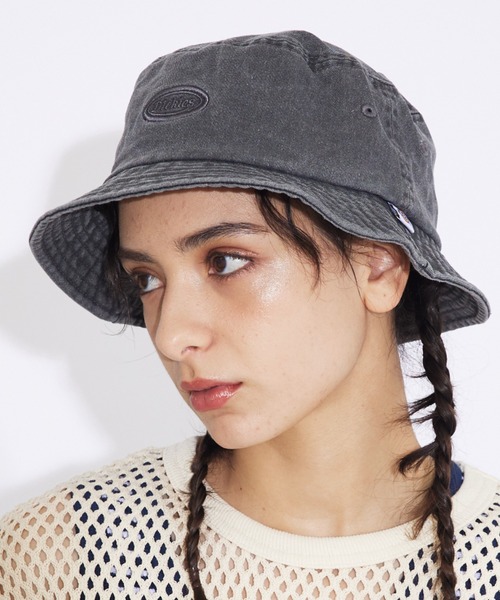 Dickies(ディッキーズ)の「【DICKIES / ディッキーズ】コットンバケットハット / コットン / バケハ / ヴィンテージ調(ハット・レディース・ブルー/アイボリー/ブラック/ブラウン/グリーン・フリー)」の3枚目の写真