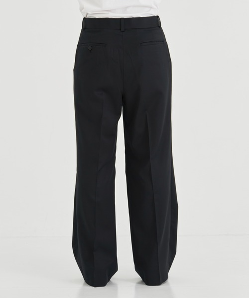 パンツ JOHN LAWRENCE SULLIVAN FOLDED TROUSERS WOOL TUXEDO TROUSERS（スラックス）｜JOHN LAWRENCE SULLIVAN