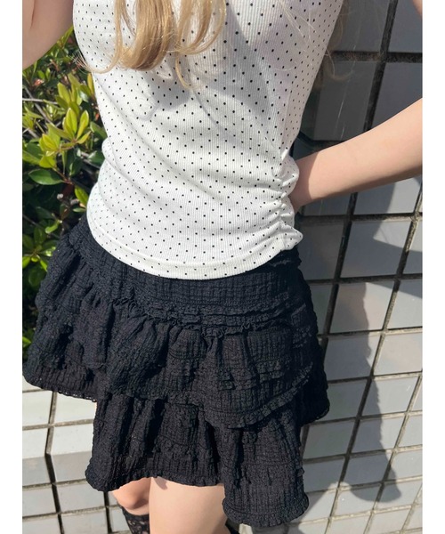 PHILLY(フィリー)の「ドットコンパクトT(Tシャツ/カットソー・レディース・ブラック/ホワイト・FREE)」の6枚目の写真